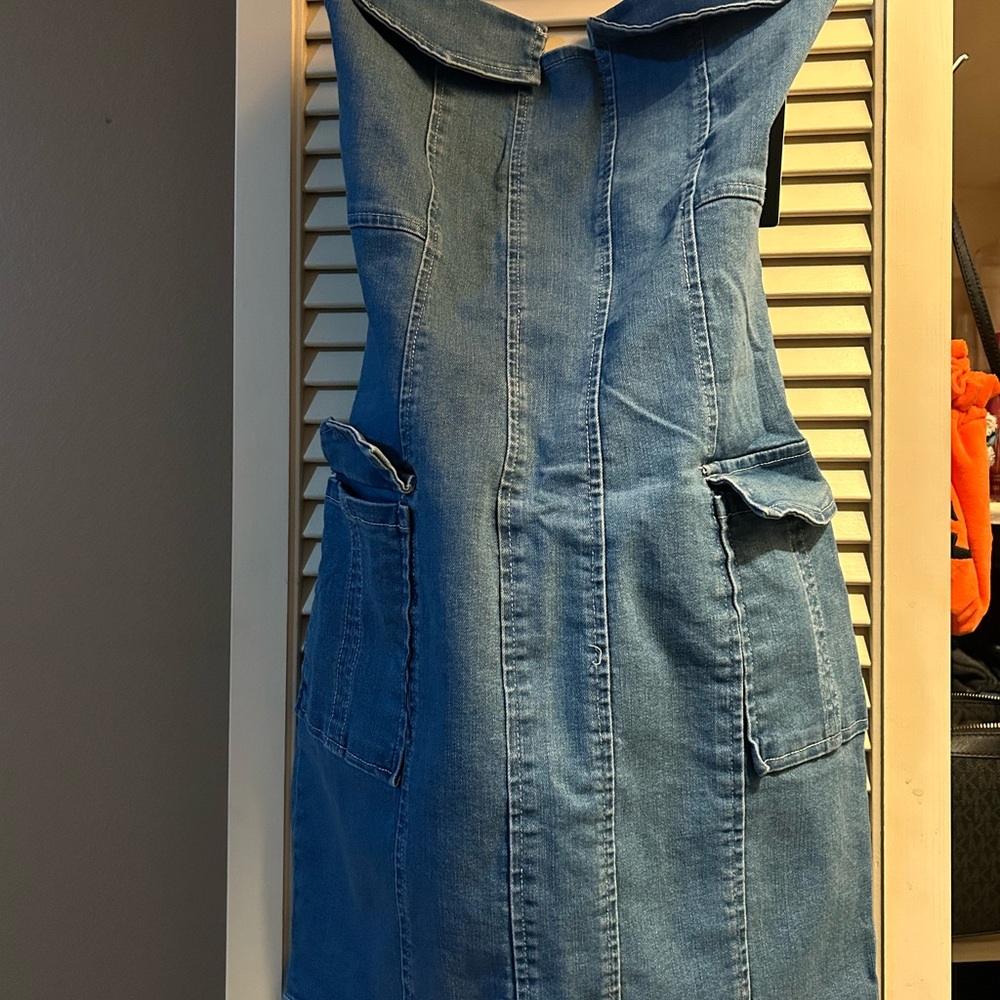 Fashion Nova Blue Denim Dress